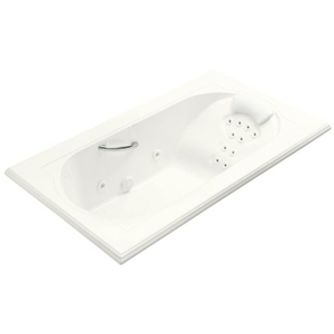 K1418-M-0 Memoirs 72" x 42" Whirlpool Bath - White