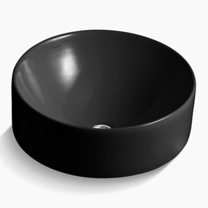 K14800-7 Vox Vessel Style Bathroom Sink - Black