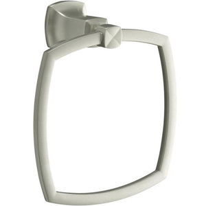 K16254-BN Margaux Towel Ring Bathroom Accessory - Vibrant Brushed Nickel