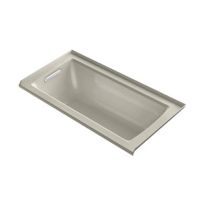 K1946-L-95 Archer 60'' x 30'' Soaking Tub - Ice Grey