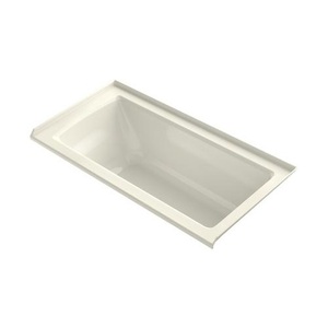 K1946-R-96 Archer 60'' x 30'' Soaking Tub - Biscuit