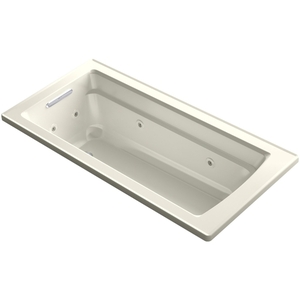 K1949-96 Archer 66" Whirlpool Bath - Biscuit