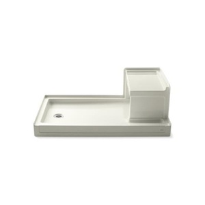 K1977-96 Tresham Single Threshold 48'' and Larger Shower Base - Biscuit K1977-96 Tresham Single Threshold 48'' and Larger Shower Base - Biscuit