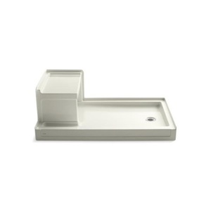 K1978-96 Tresham Single Threshold 48'' and Larger Shower Base - Biscuit K1978-96 Tresham Single Threshold 48'' and Larger Shower Base - Biscuit