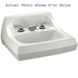 K2005-0 Kingston Wall Hung Bathroom Sink - White