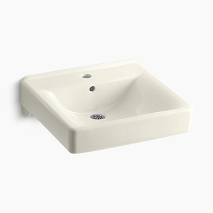 K2084-96 Soho Wall Hung Bathroom Sink - Biscuit