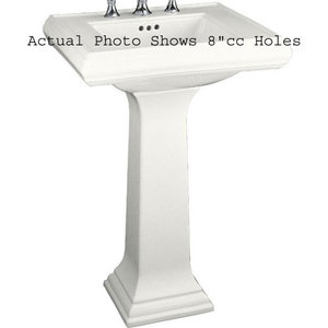 K2238-1-0 Memoirs Classic Pedestal Bathroom Sink - White