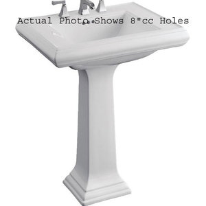 K2258-1-0 Memoirs Classic Pedestal Bathroom Sink - White