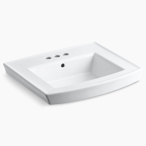 K2358-4-0 Archer Pedestal Basin Part - White