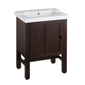 K2604-F69/K2979-8-0 Tresham Up to 24" Bathroom Vanity - Woodland / White