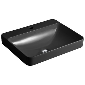 K2660-1-7 Vox Vessel Style Bathroom Sink - Black