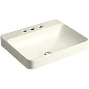 K2660-8-96 Vox Vessel Style Bathroom Sink - Biscuit