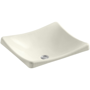 K2833-96 DemiLav Vessel Style Bathroom Sink - Biscuit