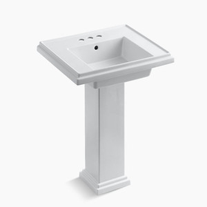 K2844-4-0 Tresham Pedestal Bathroom Sink - White