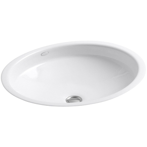 K2874-0 Canvas Undermount Style Bathroom Sink - White