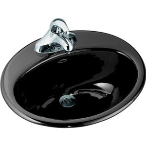 K2905-4-7 Farmington Self Rimming Bathroom Sink - Black K2905-4-7 Farmington Self Rimming Bathroom Sink - Black