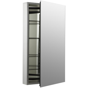 K2913-PG-SAA Catalan Swing Door Medicine Cabinet - Satin Anodized Aluminum