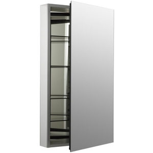 K2918-PG-SAA Catalan Swing Door Medicine Cabinet - Satin Anodized Aluminum