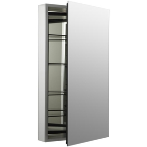 K2939-PG-SAA Catalan Swing Door Medicine Cabinet - Satin Anodized Aluminum