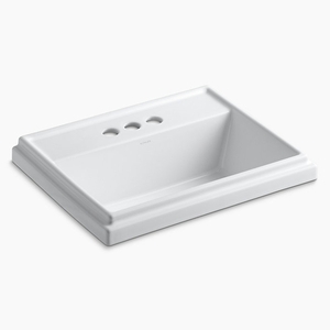 K2991-4-0 Tresham Self Rimming Bathroom Sink - White