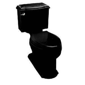 K3837-7 Devonshire Two Piece Toilet - Black