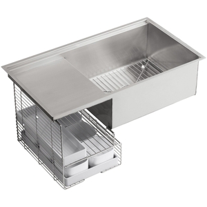 K3760-NA Stages Stainless Steel Undermount - Single Bowl Kitchen Sink - Stainless Steel K3760-NA Stages Stainless Steel Undermount - Single Bowl Kitchen Sink - Stainless Steel