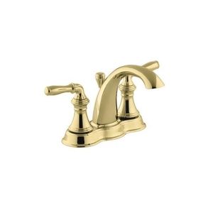 K393-N4-PB Devonshire 4'' Centerset Bathroom Faucet - Vibrant Polished Brass