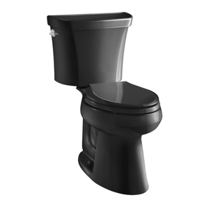K3989-7 Highline Two Piece Toilet - Black K3989-7 Highline Two Piece Toilet - Black