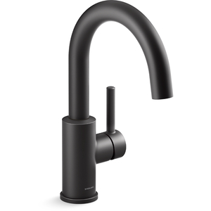 K34463-BL Traverse Single-Hole Bar Faucet - Matte Black