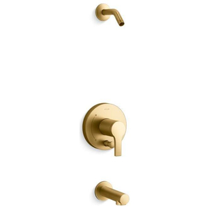 KTLS35327-4-2MB Elate Tub & Shower Faucet Trim Trim Kit - Vibrant Brushed Moderne Brass