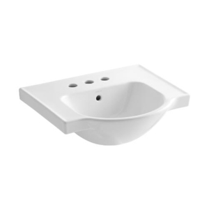 K5247-4-0 Veer Pedestal Basin Part - White