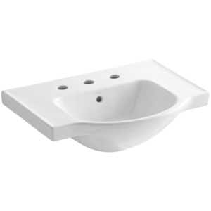 K5248-8-0 Veer Pedestal Basin Part - White