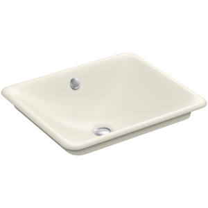 K5400-B-96 Iron Plains Vessel Style Bathroom Sink - Biscuit