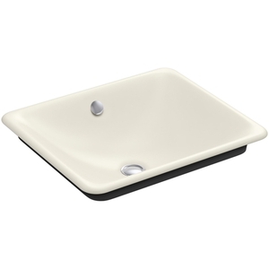 K5400-P5-96 Iron Plains Vessel Style Bathroom Sink - Biscuit