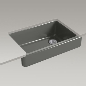 K5826-58 Whitehaven Apron Front / Specialty Sink Kitchen Sink - Thunder Grey K5826-58 Whitehaven Apron Front / Specialty Sink Kitchen Sink - Thunder Grey