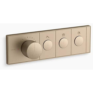 K26347-9-BV Anthem Thermostatic / Volume Control Trim Trim Kit - Vibrant Brushed Bronze