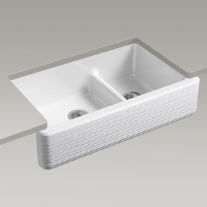 K6349-0 Waterhaven Apron Front / Specialty Sink Kitchen Sink - White