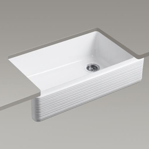 K6351-0 Whitehaven Apron Front / Specialty Sink Kitchen Sink - White