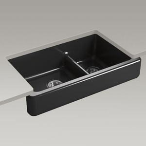 K6426-7 Whitehaven Apron Front / Specialty Sink Kitchen Sink - Black K6426-7 Whitehaven Apron Front / Specialty Sink Kitchen Sink - Black