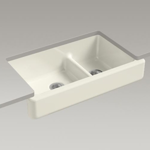 K6426-96 Whitehaven Apron Front / Specialty Sink Kitchen Sink - Biscuit