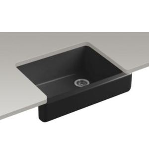 K6487-7 Whitehaven Apron Front / Specialty Sink Kitchen Sink - Black K6487-7 Whitehaven Apron Front / Specialty Sink Kitchen Sink - Black