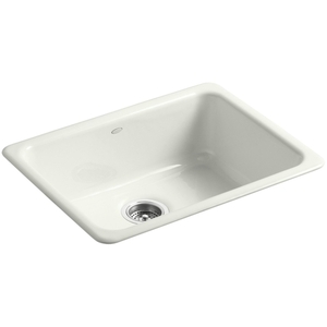 K6585-NY Iron/Tones White/Color Single Bowl Kitchen Sink - Dune