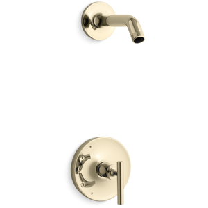 KTLS14422-4-AF Purist Shower Faucet Trim Trim Kit - Vibrant French Gold