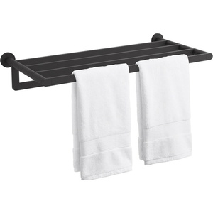 K73157-BL Composed Vanity Shelf Bathroom Accessory - Matte Black