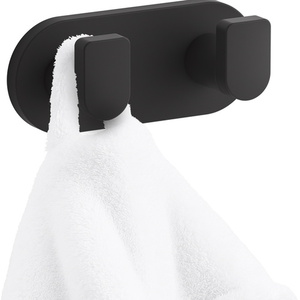 K73146-BL Composed Robe Hook Bathroom Accessory - Matte Black