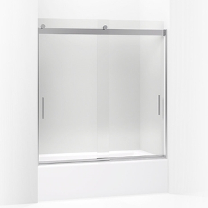 K706000-L-SH Levity Tub & Shower - Sliding Shower Door - Bright Silver