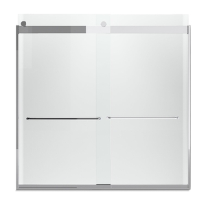 K706006-L-SH Levity Tub & Shower - Sliding Shower Door - Bright Silver