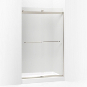 K706014-D3-MX Levity Shower Door - Sliding Shower Door - Matte Nickel