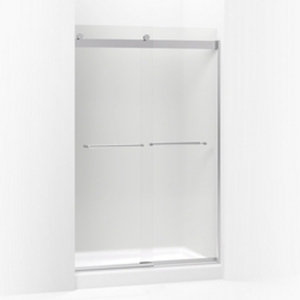 K706014-D3-SH Levity Shower Door - Sliding Shower Door - Bright Silver