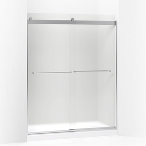 K706015-D3-SH Levity Shower Door - Sliding Shower Door - Bright Silver